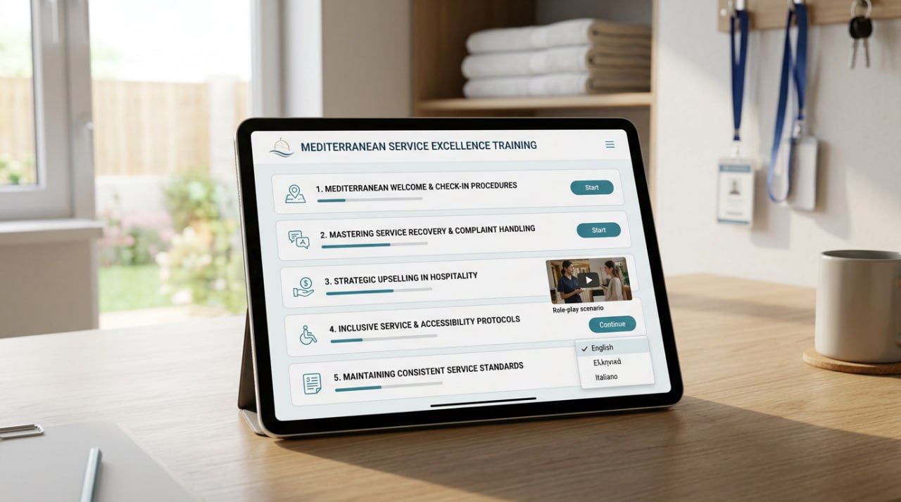 Multilingual hospitality training case study